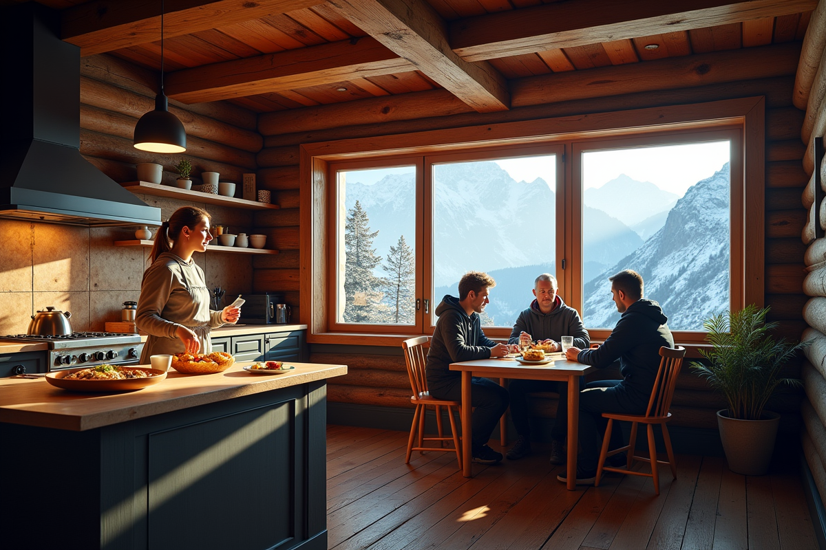 Intérieur chaleureux d